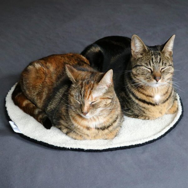 D&D Cat Maeve tæppe ø50cm sort/beige - Image 2