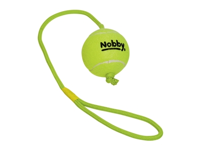 Nobby tennisbold med snor 7,5 cm - Dyrenes Verden Outdoor Fritid